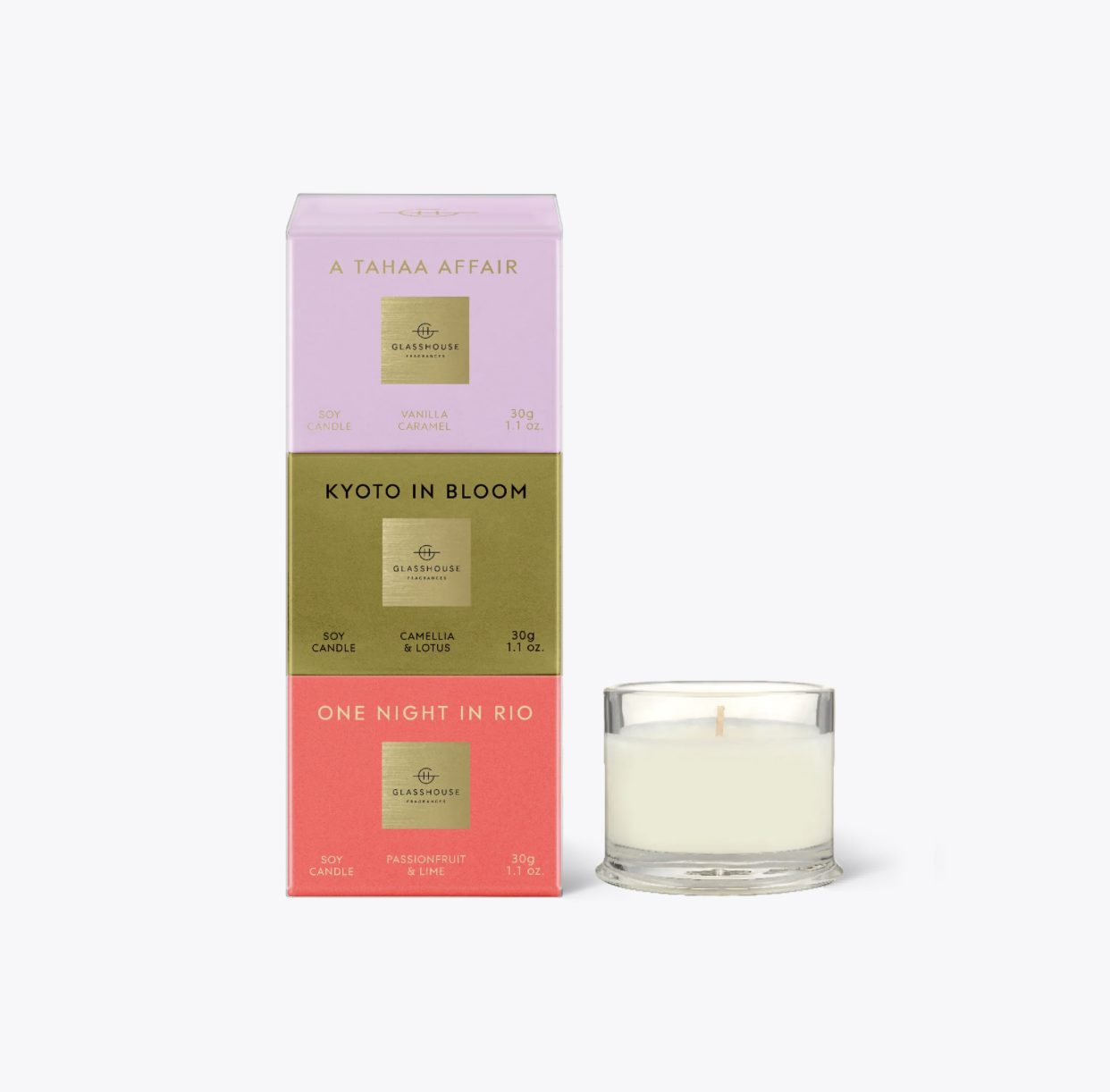 Glasshouse Candle Trio 3 x 30g