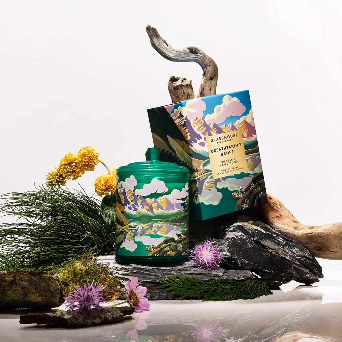 Glasshouse 380g Candle - Breathtaking Banff Limited Edition Northern Peaks collection