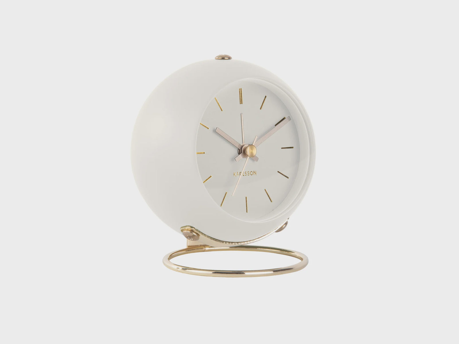 KARLSSON Globe Alarm Clock - White