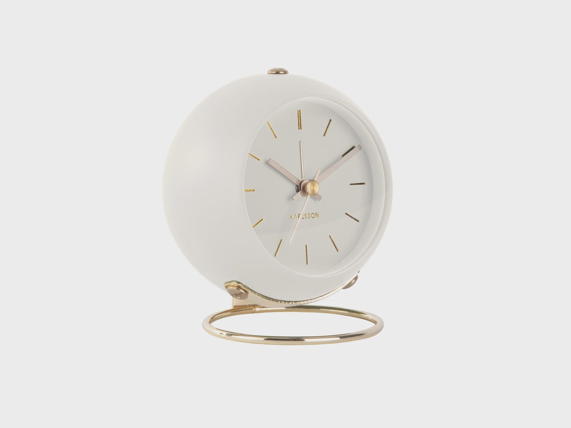 KARLSSON Globe Alarm Clock - White