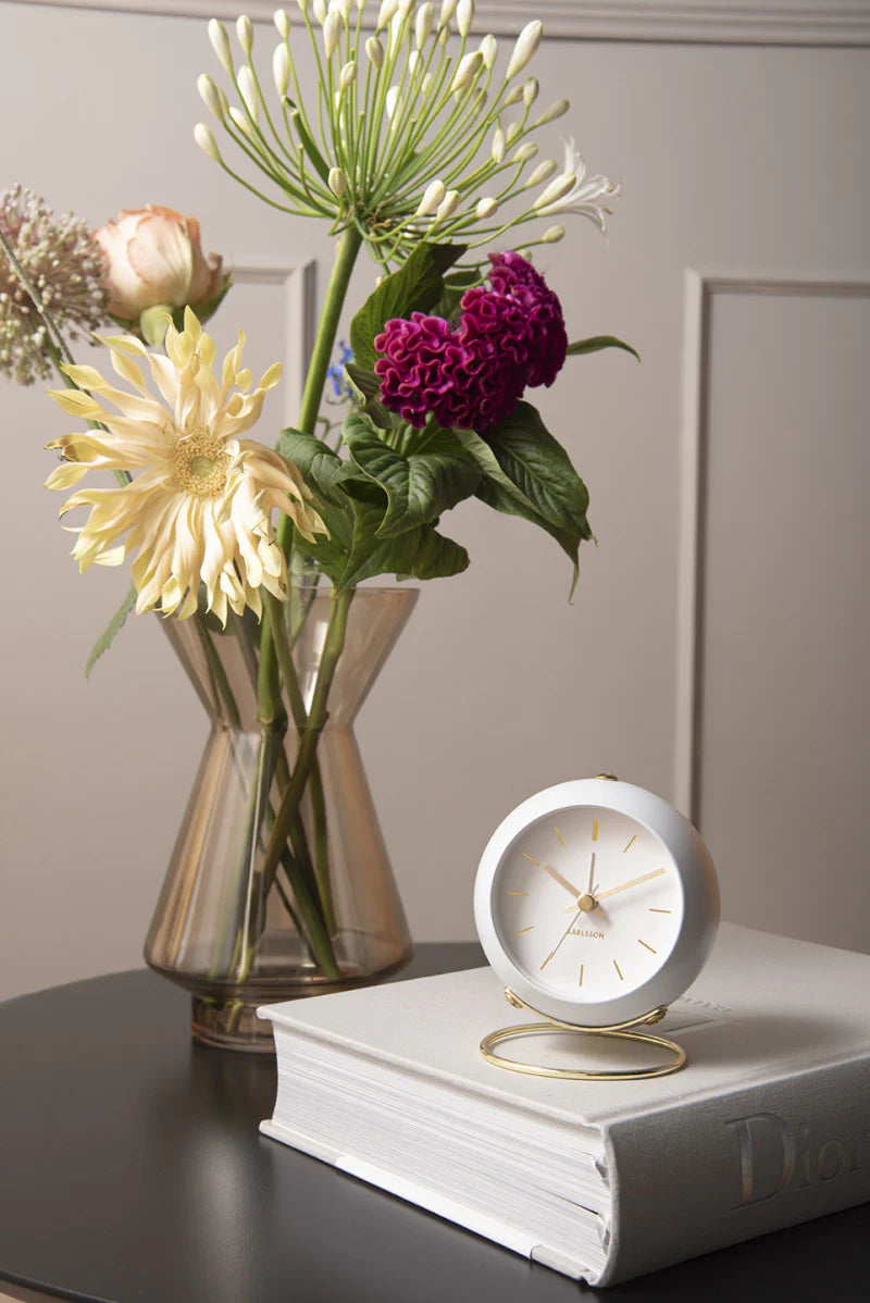 KARLSSON Globe Alarm Clock - White