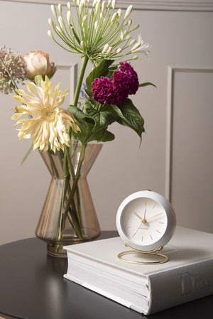 KARLSSON Globe Alarm Clock - White
