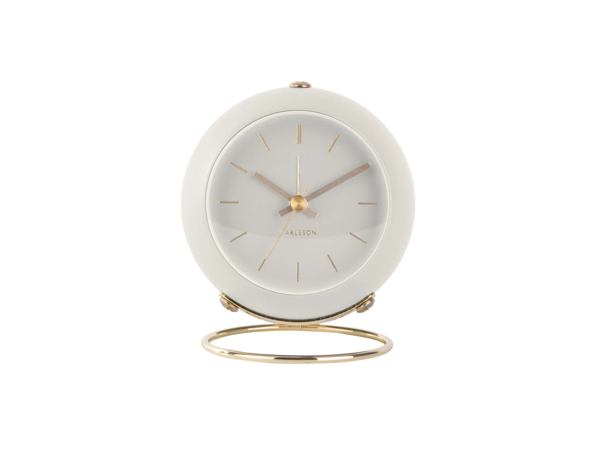 KARLSSON Globe Alarm Clock - White