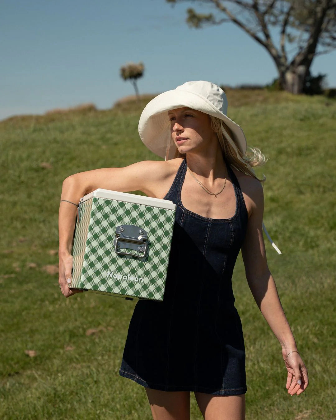 Napoleon Goods Chilly Bin - Avocado Gingham