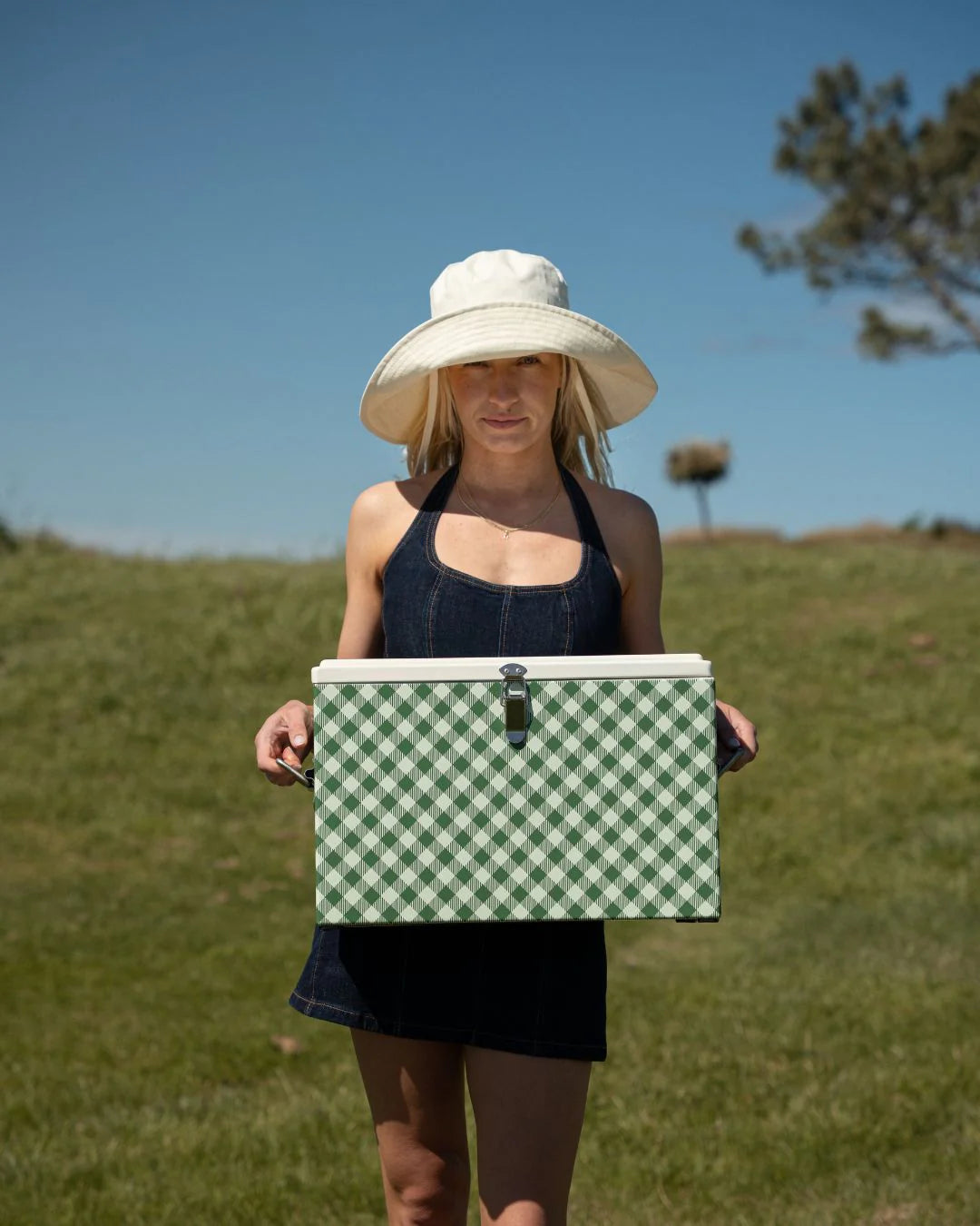 Napoleon Goods Chilly Bin - Avocado Gingham