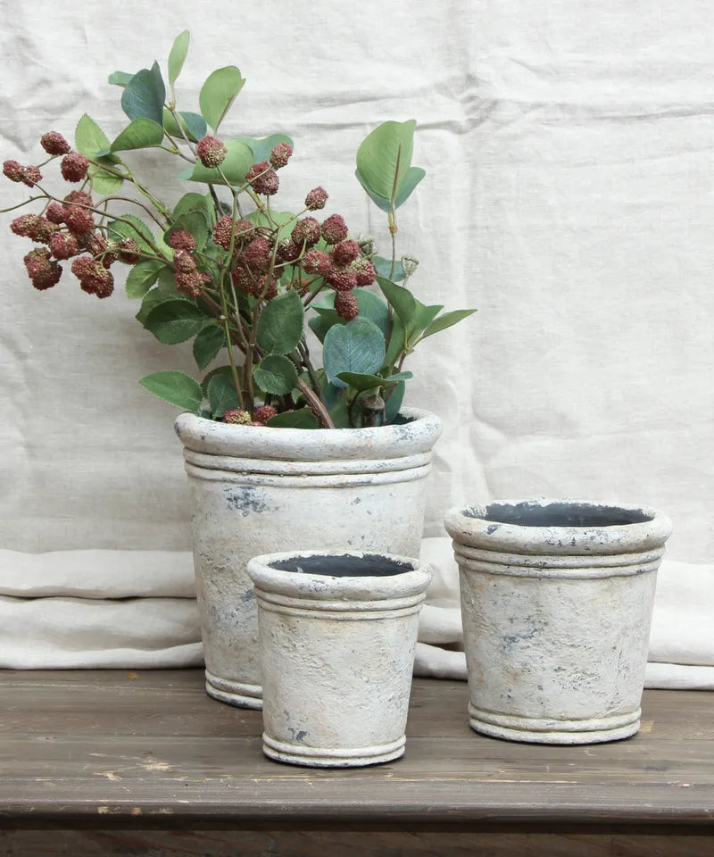 French Country Collections Gris Planter Large Decorative stone pot