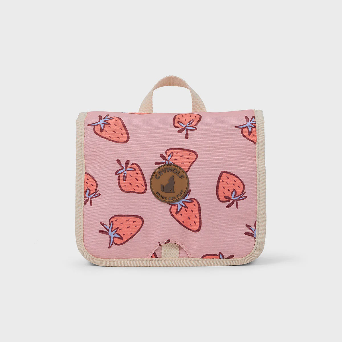 CRYWOLF HANGING TOILETRY BAG Strawberry Splash