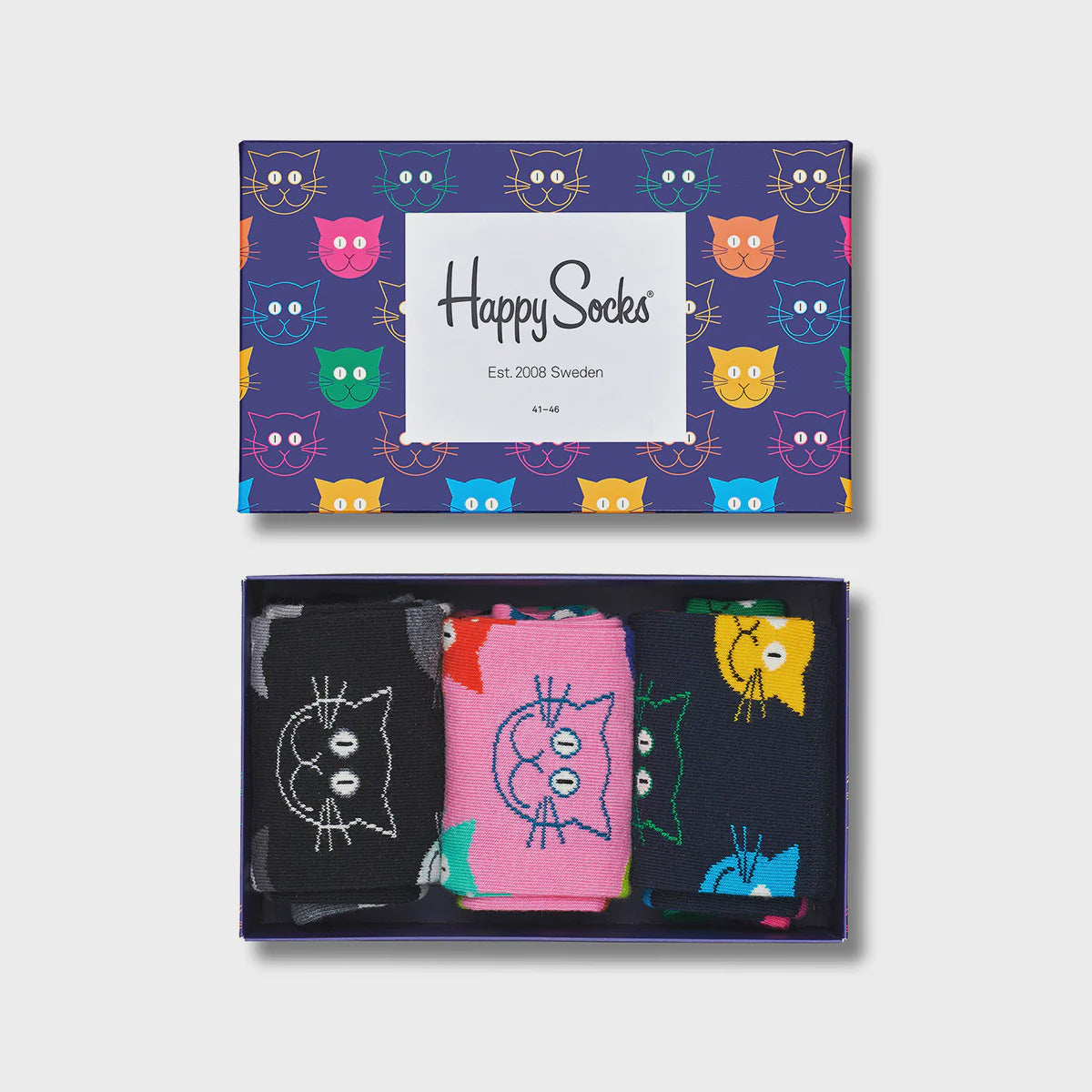 HAPPY SOCKS Gift Set Cat (0100) 3-Pack