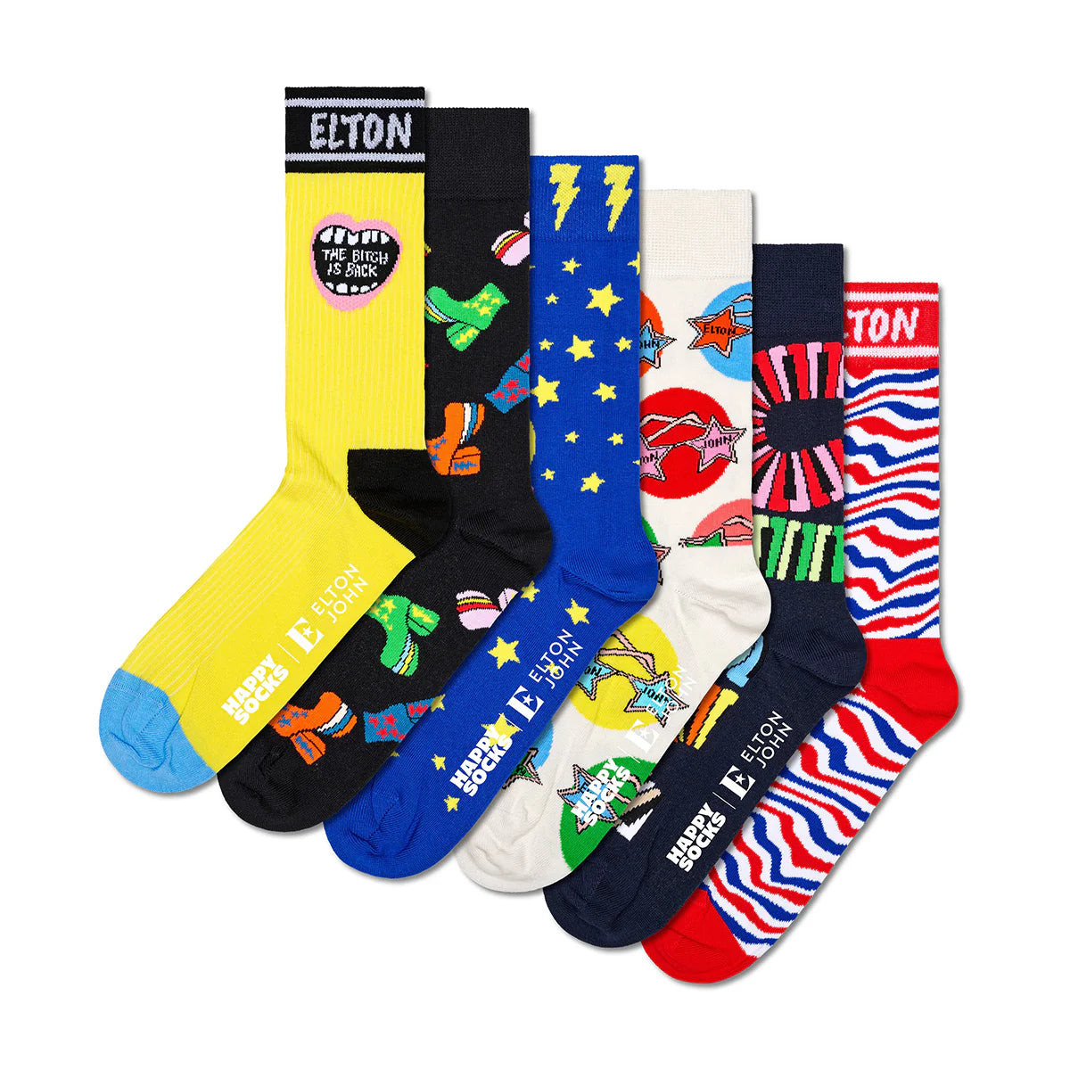 HAPPY SOCKS Elton John Gift Set 6-Pack