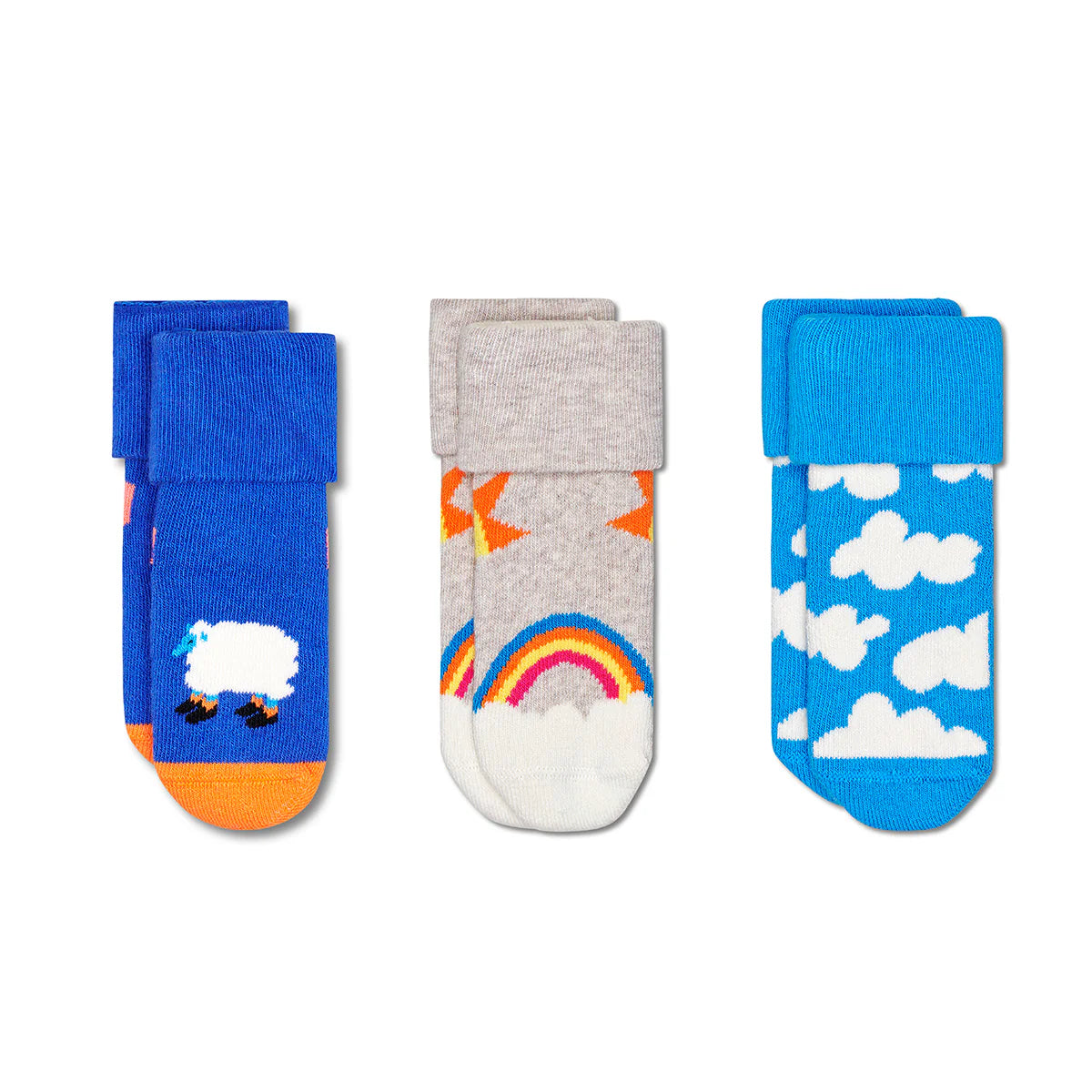 HAPPY SOCKS Gift Set Kids Terry 3-Pack Over The Clouds (6500)
