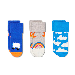 HAPPY SOCKS Gift Set Kids Terry 3-Pack Over The Clouds (6500)