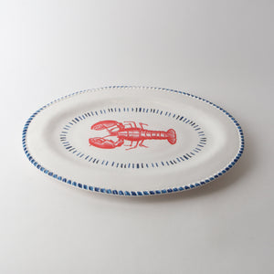 Melamine Nautical Lobster Oval Platter 48cm