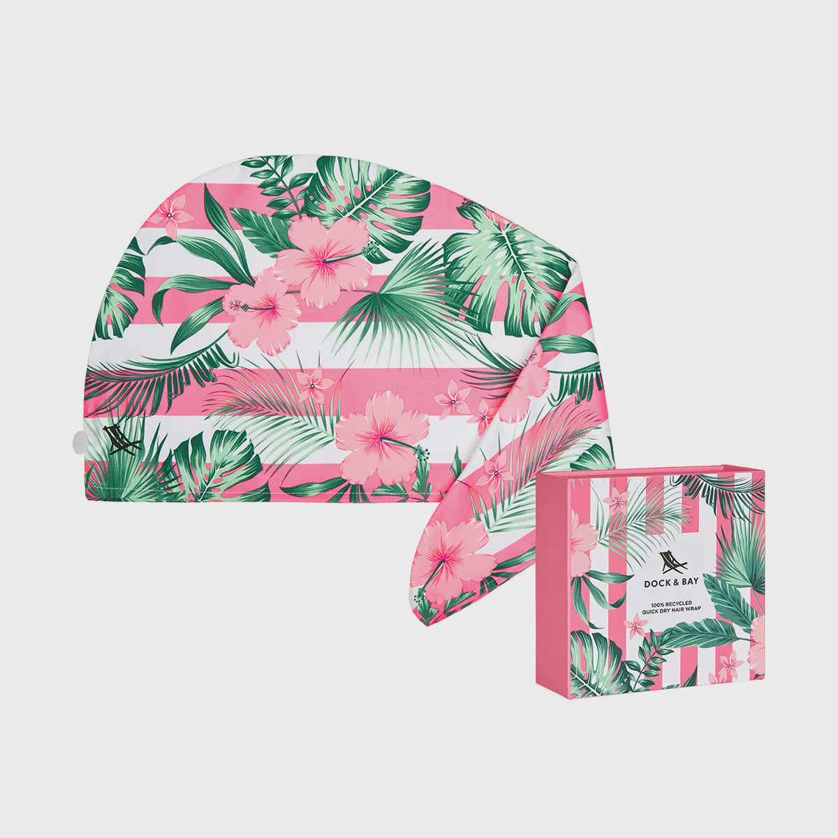 Dock&Bay Hair Wrap - Botanical Collection - Heavenly Hibiscus