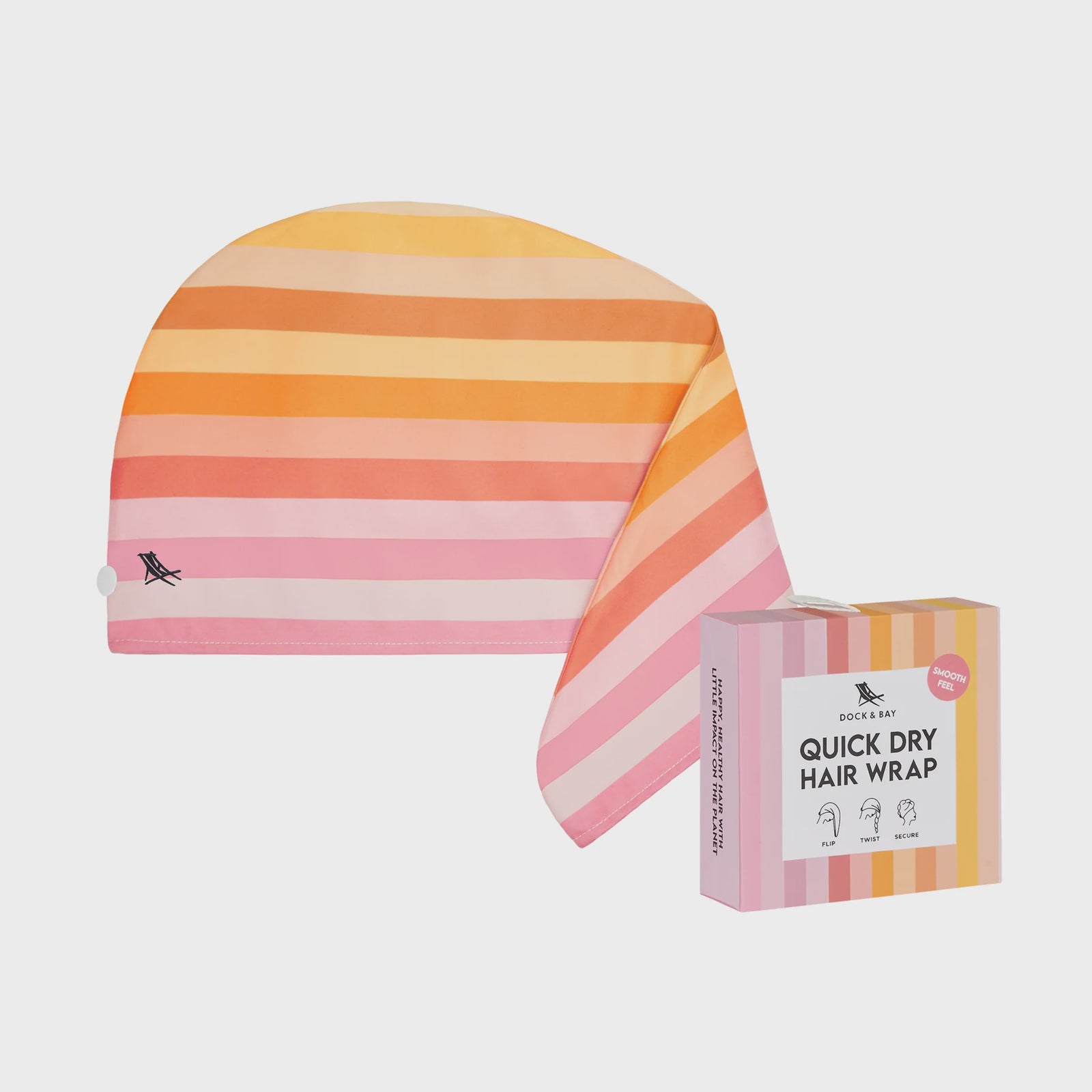 Dock & Bay Hair Wrap Collection - Miami Sorbet
