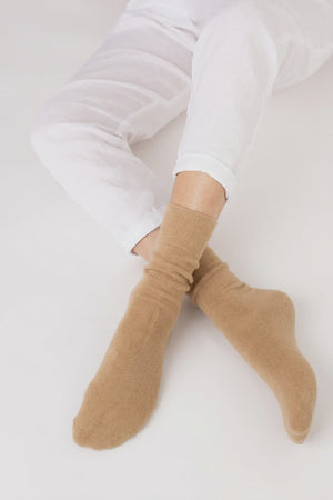 nooan Hamilton Possum Merino Wool Socks - Beige