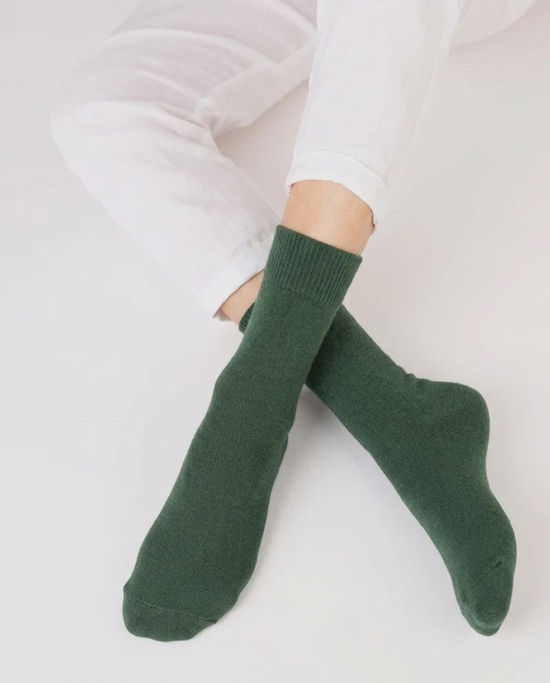 Hamilton Possum Merino Wool Socks - Greener Pasture