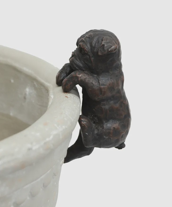 Hanging French Bulldog Dark Brown