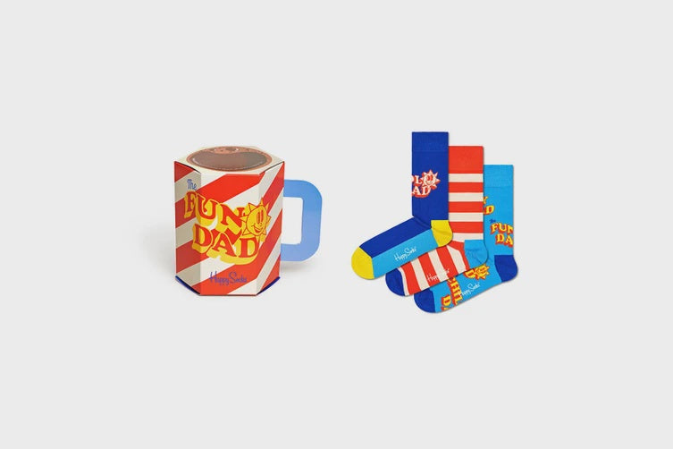 Happy Socks- Gift Set Father Of The Year (6300) Socks 3-Pack (Size- 41-46)
