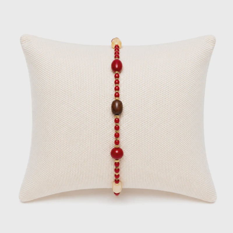 ZAFINO Hariette Bracelet - Red / Gold