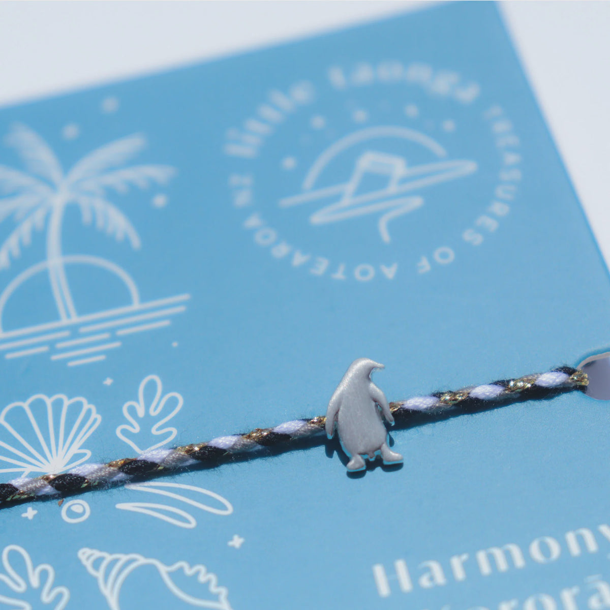 Harmony Kororā Rope Bracelet - Black