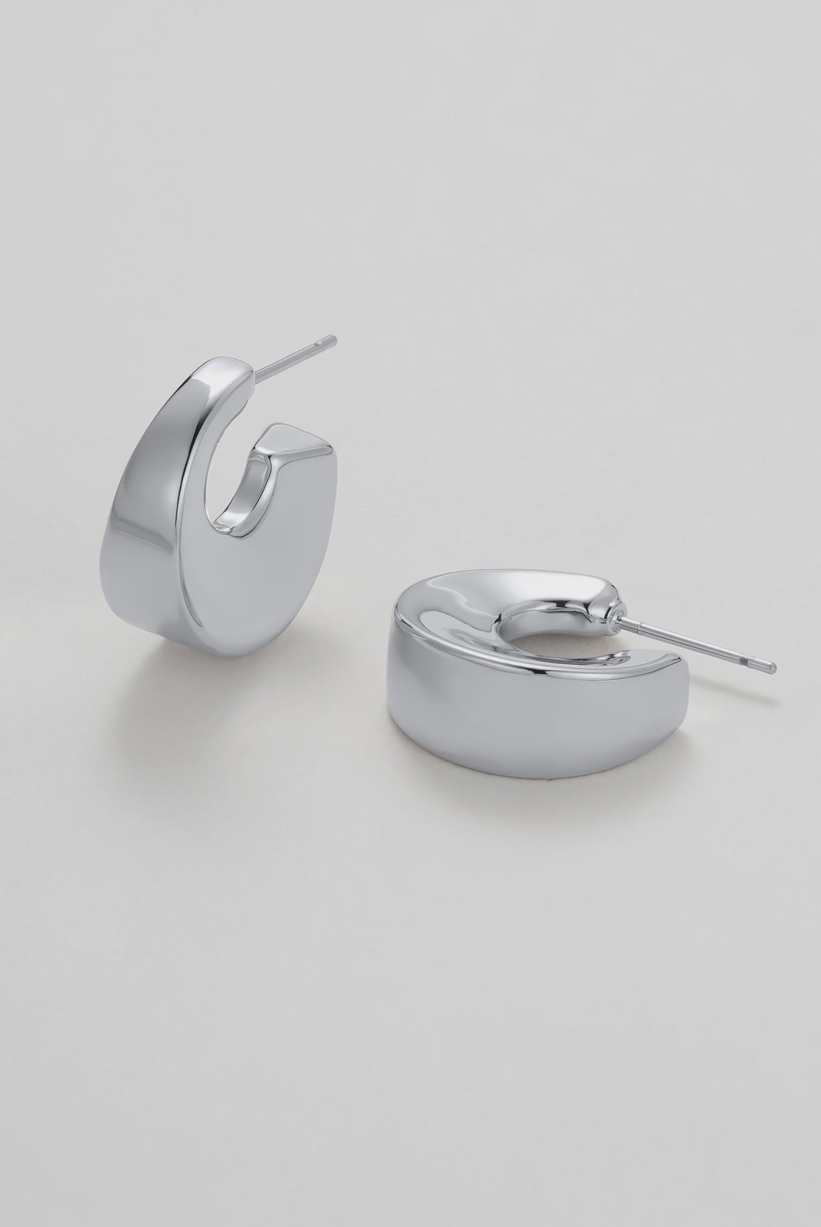 ZAFINO Harper Hoop Silver Essential Earring