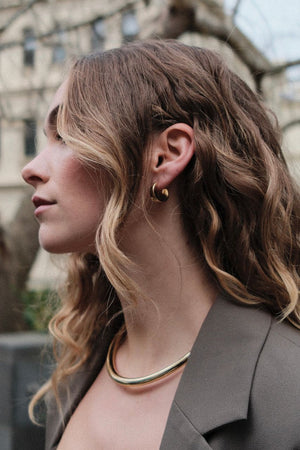 ZAFINO Harper Hoop Silver Essential Earring