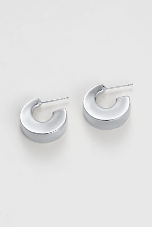 ZAFINO Harper Hoop Silver Essential Earring