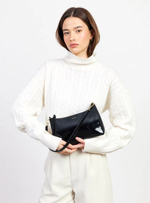 SABEN Haven Shoulder Bag - Black Dipped