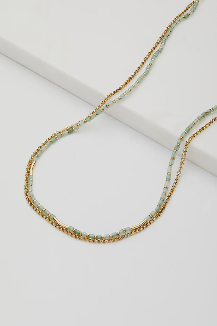 Hayley Necklace - Sea - Gold