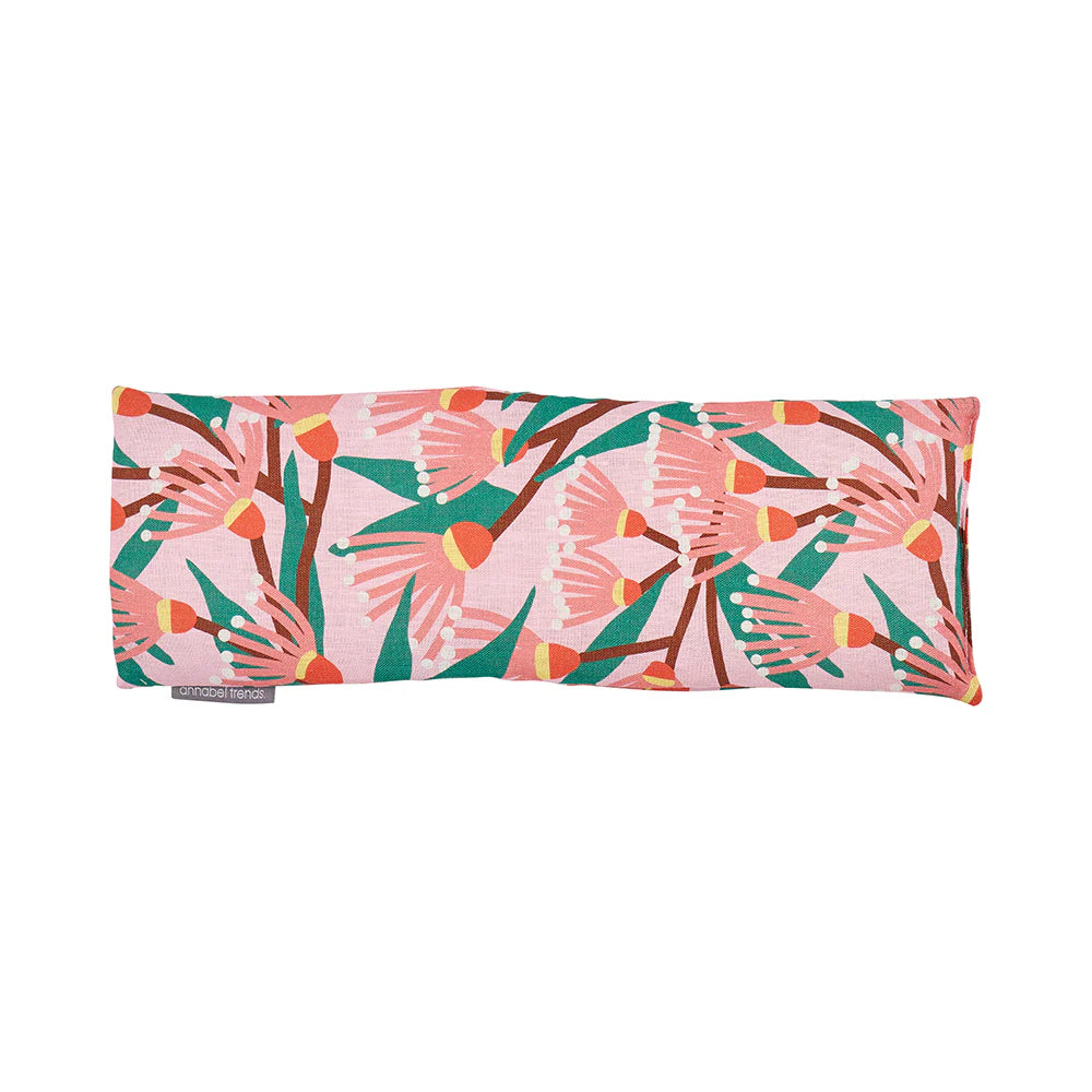 Heat pack with colorful floral pattern and 'annabel Trends' branding Heat Pillow - Linen - Blossom Branches