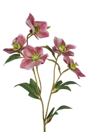 Flower Systems Hellebore Spray 47cm Mauve