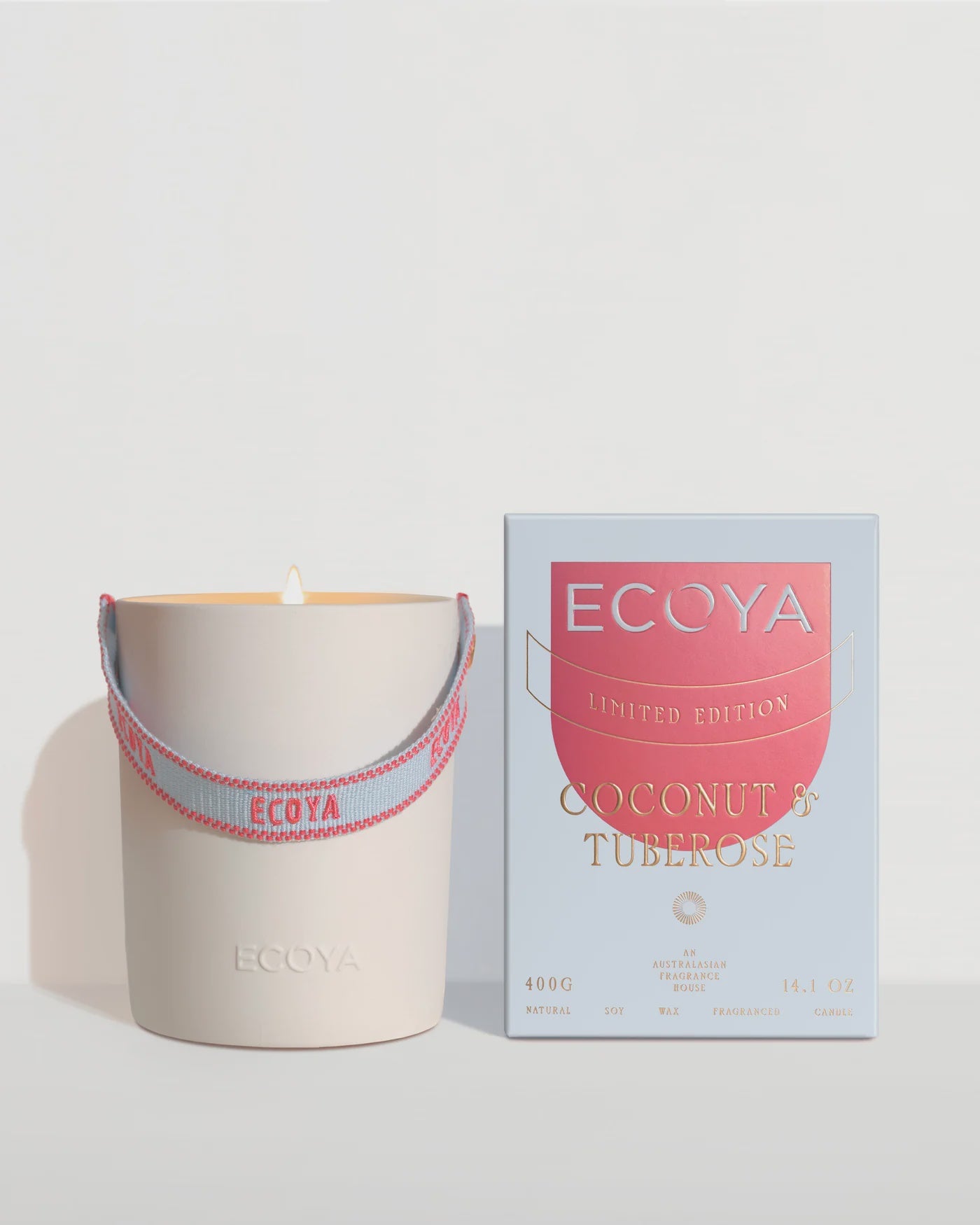 ECOYA High Summer 2026 - Coconut & Tuberose Ceramic Candle 400g