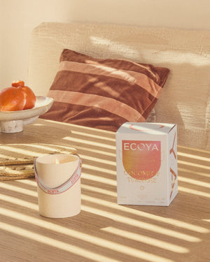 ECOYA High Summer 2026 - Coconut & Tuberose Ceramic Candle 400g