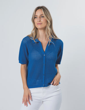 Stella+Gemma Holly Knit Top - Cobalt Blue
