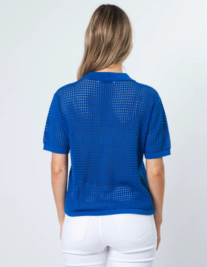 Stella+Gemma Holly Knit Top - Cobalt Blue