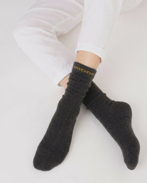 nooan Huka Possum Merino Socks - Peat