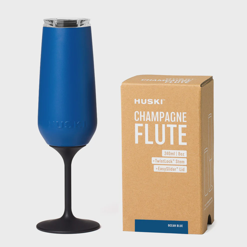 Huski Champagne Flute - Ocean Blue