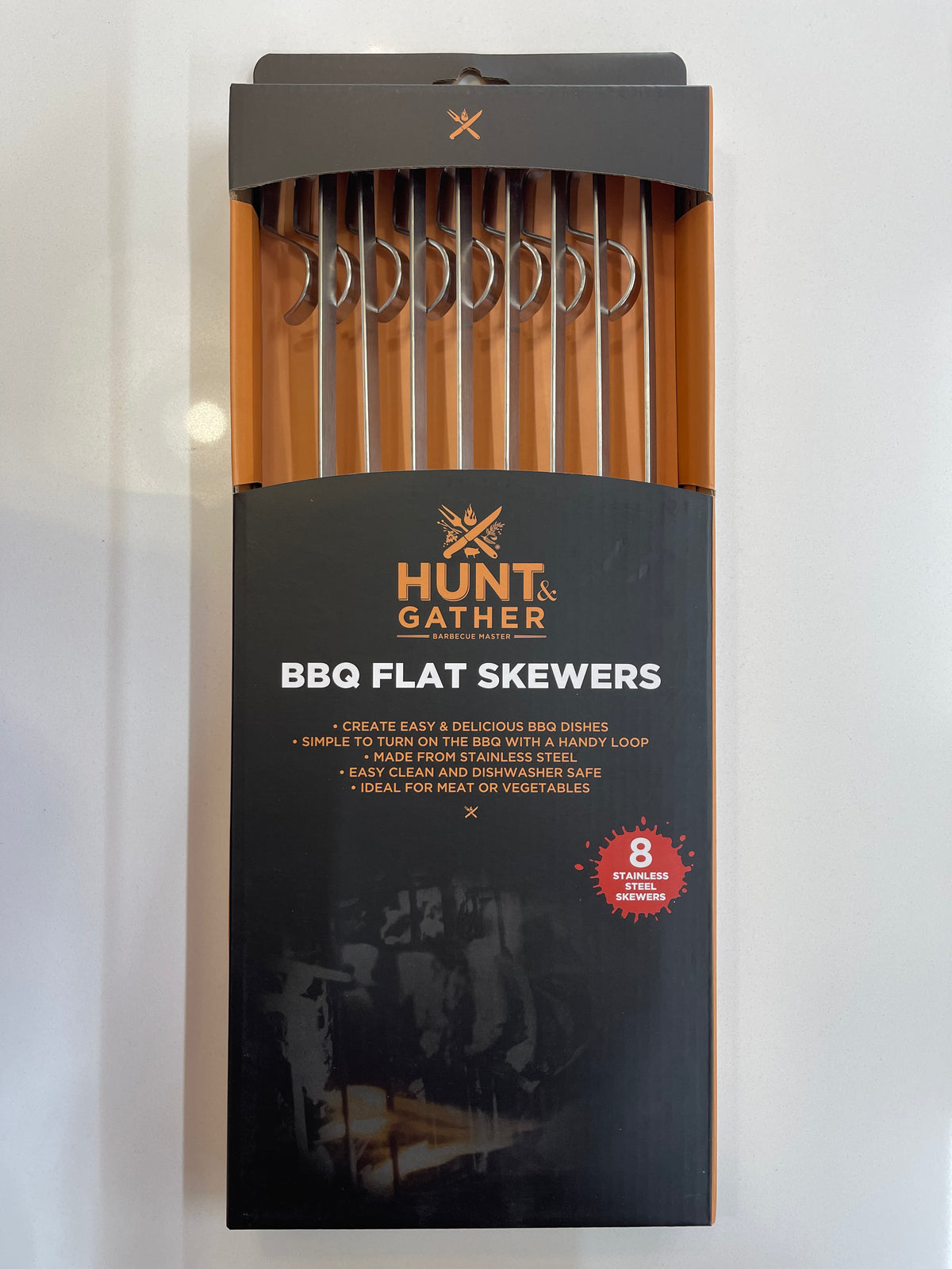Hunt & Gather 8 Pk metal Skewers BBQ