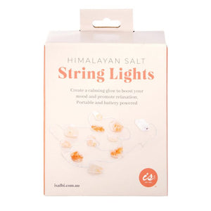 IsGift HIMALAYAN SALT STRING LIGHTS PINK