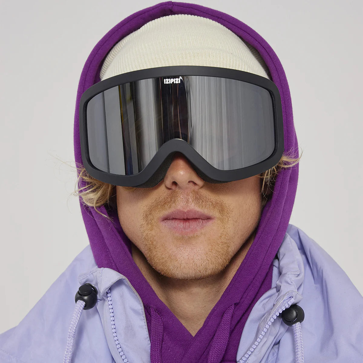 IZIPIZI Sport Snow Goggles Adult All Weather - Black