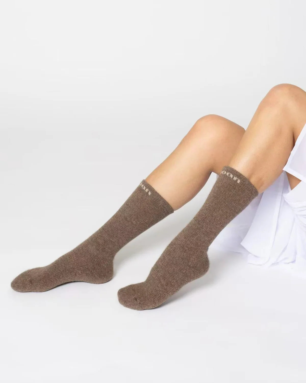 nooan Huka Possum Merino Socks - Sand beige