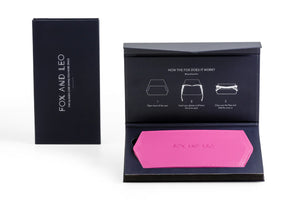 Fox and Leo glasses case - Foxy Lady Pink