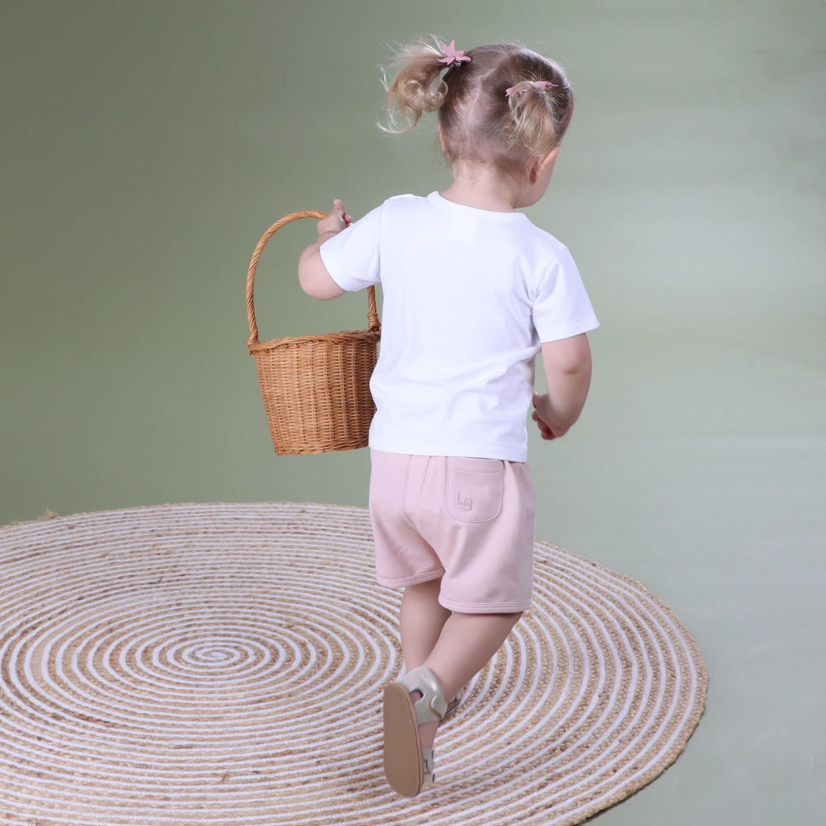 Little Bee by Dimples Cotton Shorts - Pink