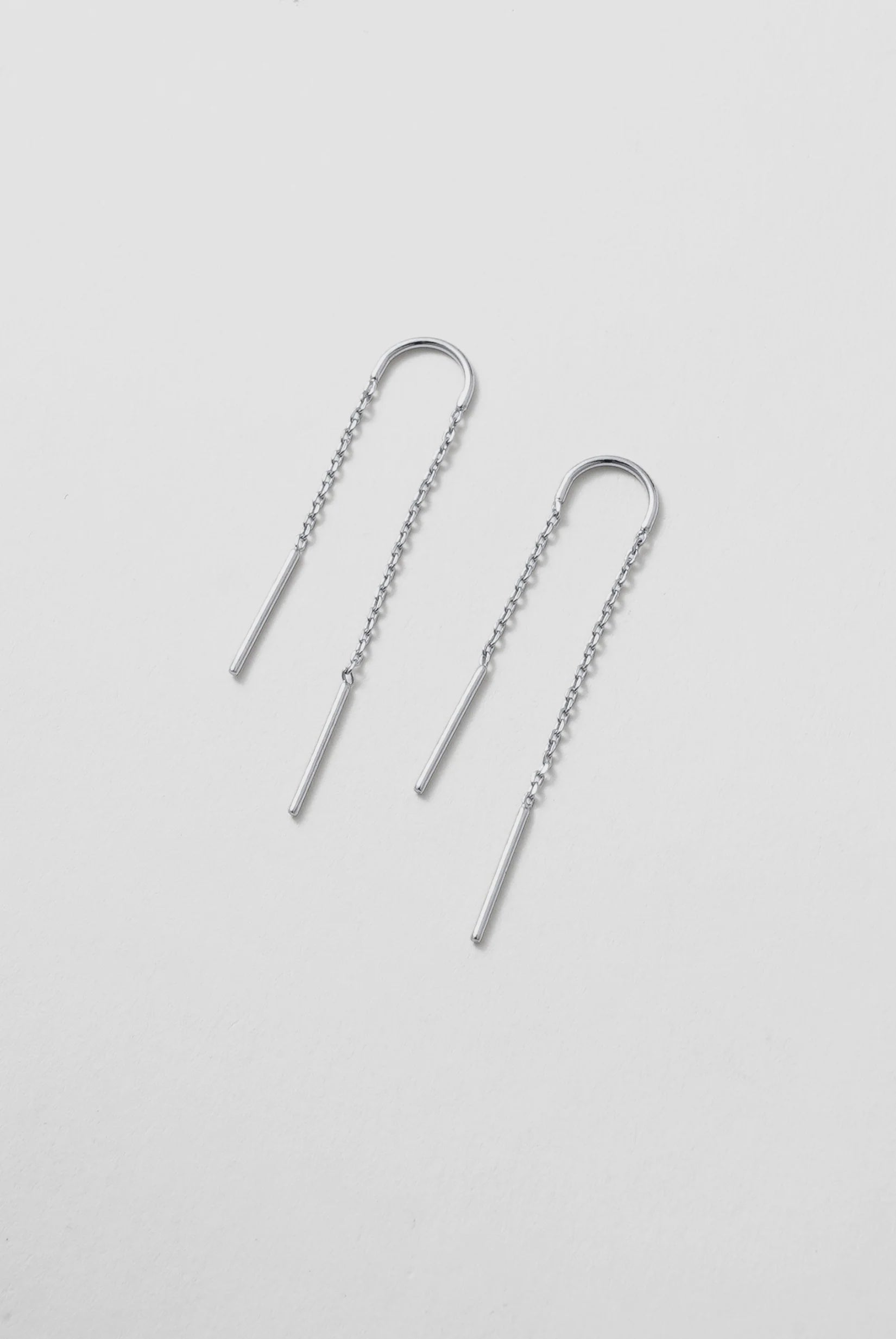 ZAFINO Ivy Thread Essential Earring - Silver 7345