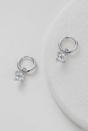 ZAFINO Ivy Mini Drop Huggy - Silver 7652