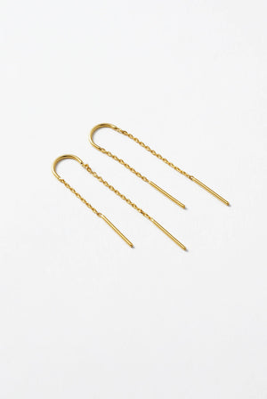 ZAFINO Ivy Thread Essential Earring - Gold 7344