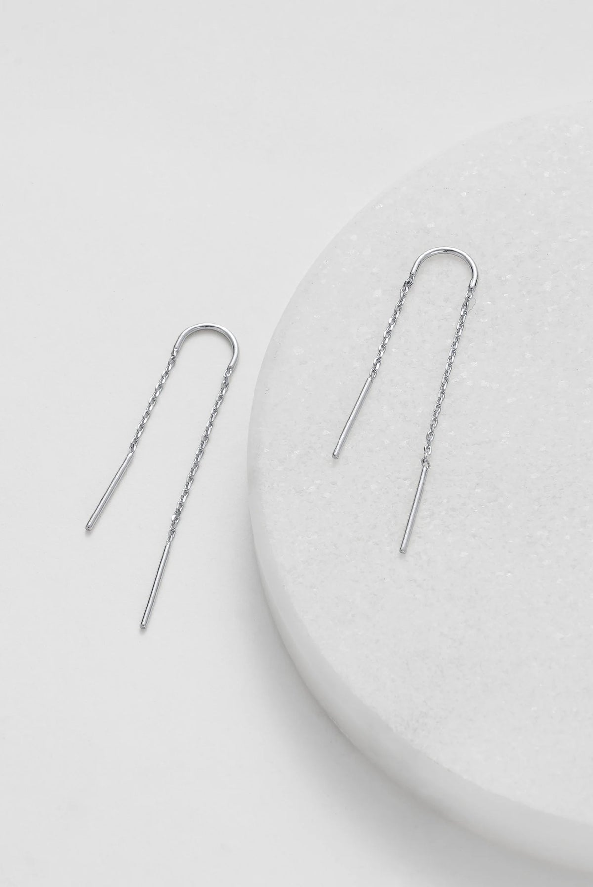 ZAFINO Ivy Thread Essential Earring - Silver 7345