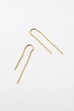 ZAFINO Ivy Thread Essential Earring - Gold 7344