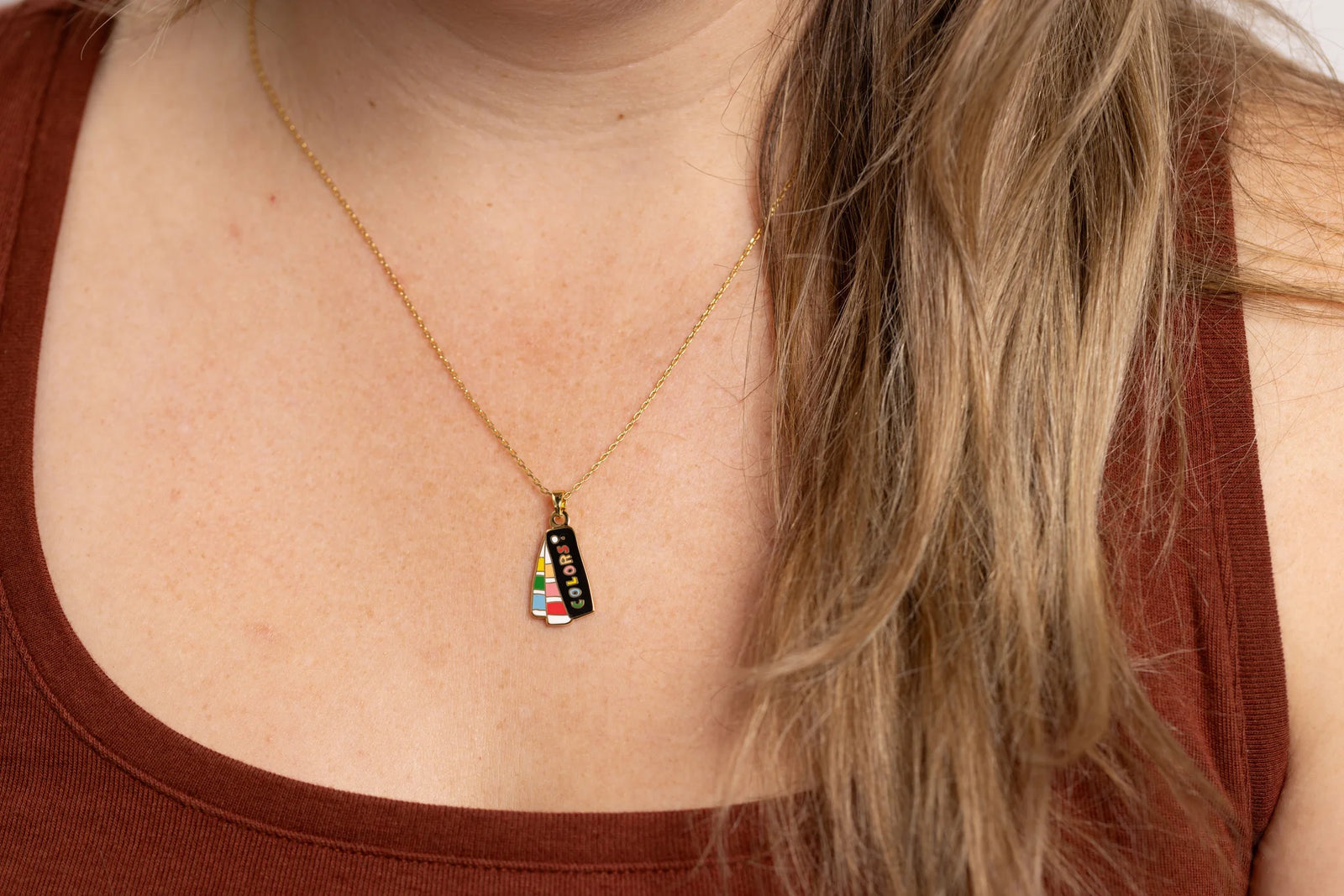 Yellow Owl Workshop Color Swatch Book Pendant