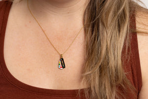 Yellow Owl Workshop Color Swatch Book Pendant